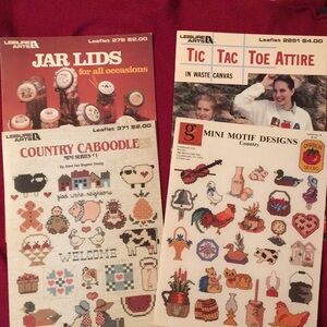 🧵4 Cross Stitch pattern pamphlets
